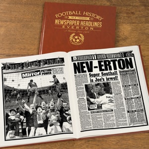 Personalised Everton Football Team History Book