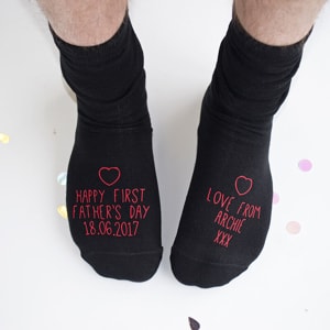 Personalised First Father's Day Socks