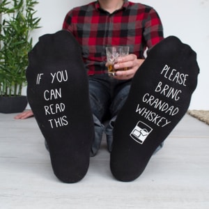 Personalised Hidden Message Please Bring Alcohol Socks
