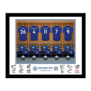 Personalised Leicester City Dressing Room Framed Print