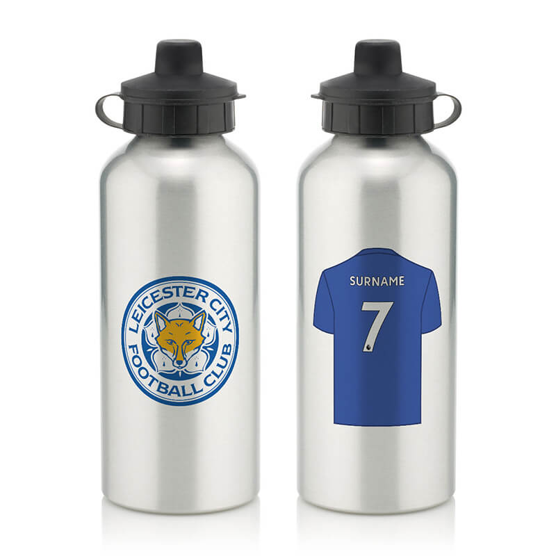 Personalised Leicester City FC Water Bottle