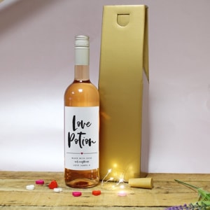 Personalised Love Potion Wine Gift Set
