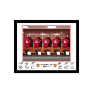 Personalised Manchester United Dressing Room Framed Print