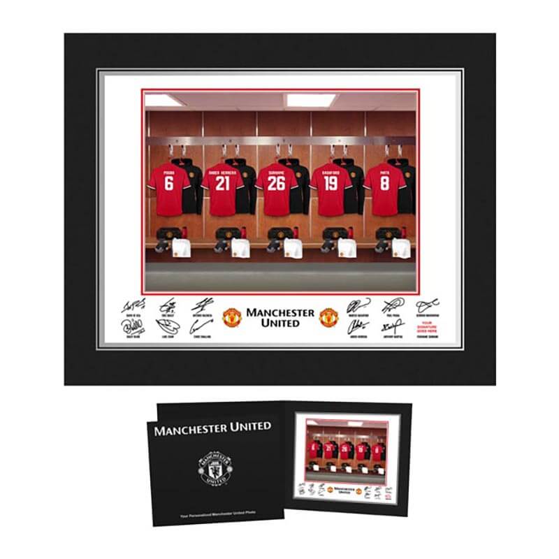 Personalised Manchester United FC Dressing Room Photo Folder