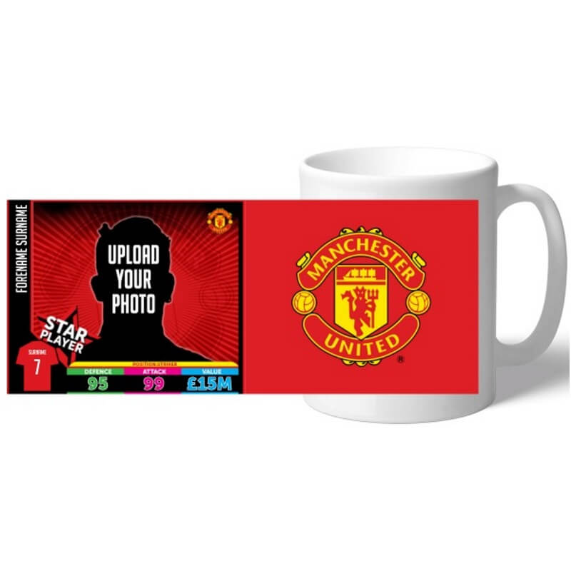 Personalised Manchester United FC Photo Upload Mug