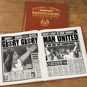 Personalised Manchester United Football Team History Book