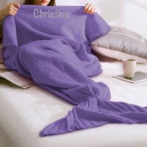 Personalised Mermaid Blanket