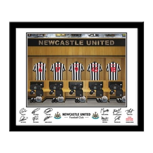 Personalised Newcastle United Dressing Room Framed Print