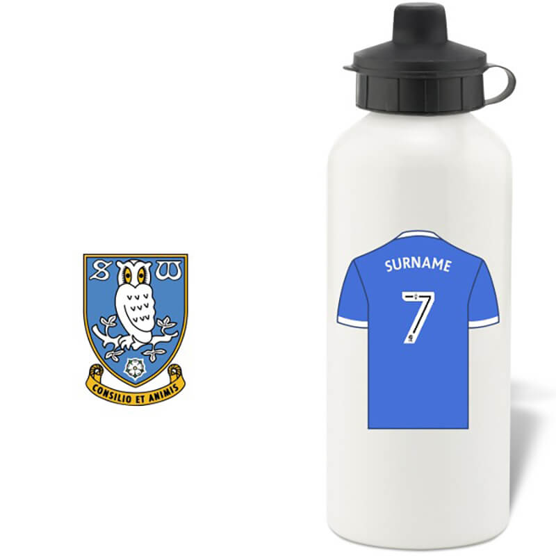 Personalised Sheffield Wednesday FC Aluminium Water Bottle