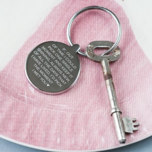 Personalised The Moment I Met You Keyring