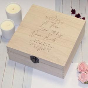 Personalised True Love Story Memory Box