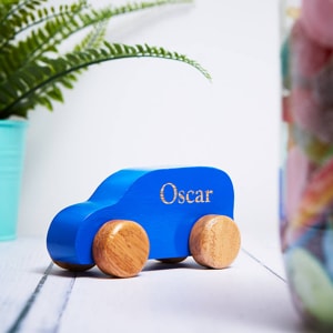 Personalised Wooden Toy Car