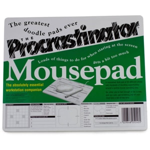 Production Line Procrastinator mousepad doodler
