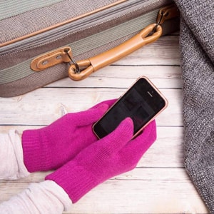 Smartphone Gloves - Medium Pink