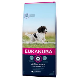 Eukanuba Active Adult Medium Breed Pollo - 2 x 15 kg