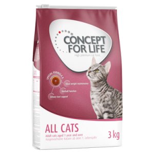 Fai scorta! 2 x Concept for Life - All Cats (2 x 3 kg)