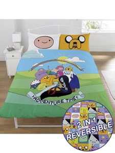 Adventure Time Group Double Duvet Cover and Pillowcases Set
