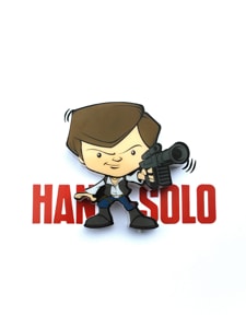 Star Wars Mini 3D LED Wall Light Han Solo