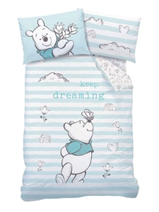 Winnie the Pooh Butterfly Single Duvet Cover Set