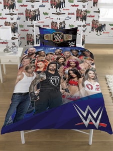WWE Face V Heel Single Duvet Cover and Pillowcase Set