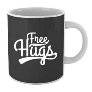 Taza  Free Hugs  - Negro