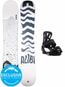 Alibi Snowboards Motive 155 + Burton Infidel M 2021 Snowboard Set uni