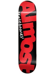 Almost Colour Logo 8.125 Skateboard Deck red