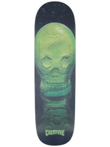 Creature Green Skull Everslick 8.59 Skateboard Deck green