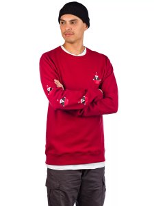 Volcom Santastone Crew Sweater deep red
