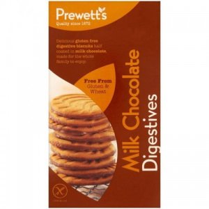 Prewett's Biscuits Gluten Free Half Coated Digestives 155g