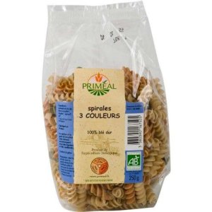 Primeal Organic 3 Colors Wheat & Quinoa Fusilli 500g