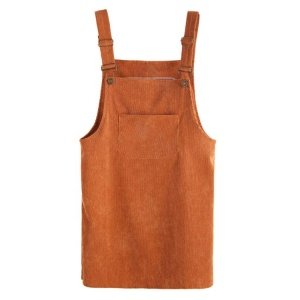 2019 New Style Casual Retro Corduroy Loose Vest Suspender Summer Dresses For Women