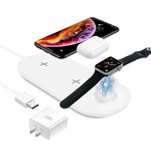 3 In 1 Watch Fast Charger,Smart Wireless Mobile Phone Charger