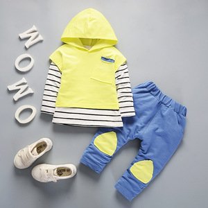 3Pcs Set Kids Baby Boys Girls Clothing Set Striped Hoodies Sweatshirt Vest Tops+T Shirt+ Pants Outfits Toddler Winter Warm Cloth