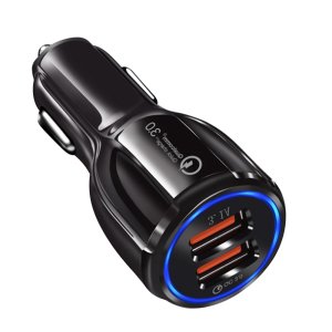 5V 3.1A Quick Charge 2 Port Qc3.0 2 In 1 Fast Usb Car Charger Phone Charger In Car