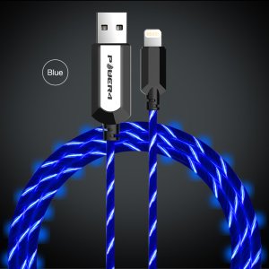 Best illuminated Modal El Led Flowing Light Up Lightnings USB Cell Phone Charger Charging USB Data Sync Cable Cord For iPhone