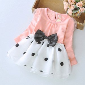 Cute Baby Girl Dress Cotton Children Kids Baby Girls Dresses Baby Autumn Clothing For School Casual Wear Clothes Girl