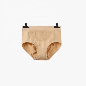 Item 534  wholesale  women middle waist pure briefs  honeycomb traceless  seamless hip up panties
