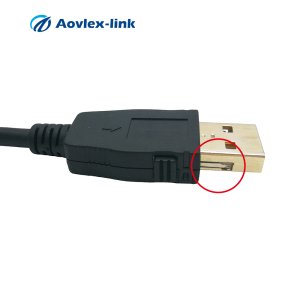 Latching USB 2.0 data cable type A male to male USB extension cable with locking for Reliability of connection