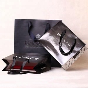luxury customized paper gift laminated  bag with logo print