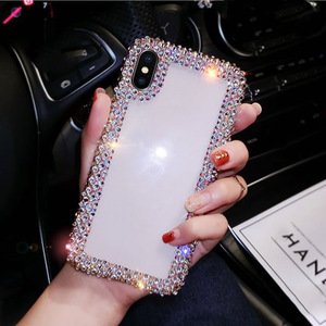 luxury shining diamond case for iphone xs case bling glitter fashion case