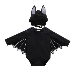 New Halloween Costume Two pcs baby romper clothes Toddler bat Cosplay Romper