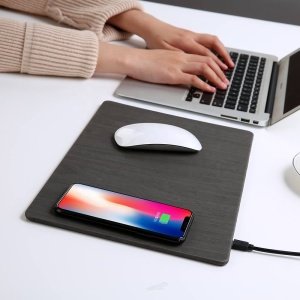 oem custom shape sublimation wireless charging mousepad