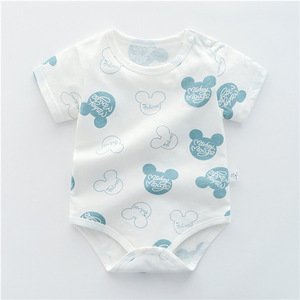 Papa Care Essential Summer Short Sleeve Baby Boy Romper Infant Bodysuit for Newborn Babies Cheap Kids Clothes Wear