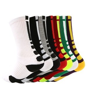 Quick Order Factory Direct Sale 7 Colors Mid Calf Custom White Mens Crew Socks