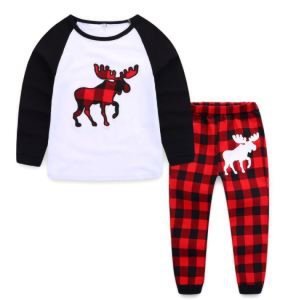 Shijun Christmas Deer Long Sleeve Family Pajamas