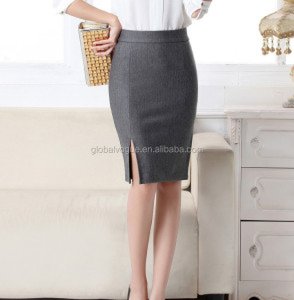 spring summer autumn new women skirt high waist work slim pencil skirt open fork sexy office lady skirts female