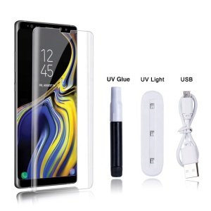 Tempered glass uv glue film for galaxy note 9 screen protector