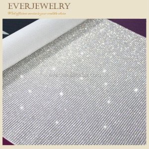 Wholesale A grade quality hot fix rhinestone mesh with 45*120 strass in roll
