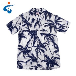 Wholesale price new design eco-friendly custom rayon hawaiian shirt man